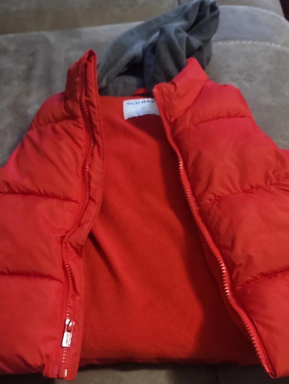 Old Navy Kids Bright Red Puffer Jacket